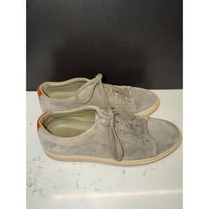 Allen Edmonds Men's Canal Court Lace Up Sneakers Size 9.5 Gray Suede Leather